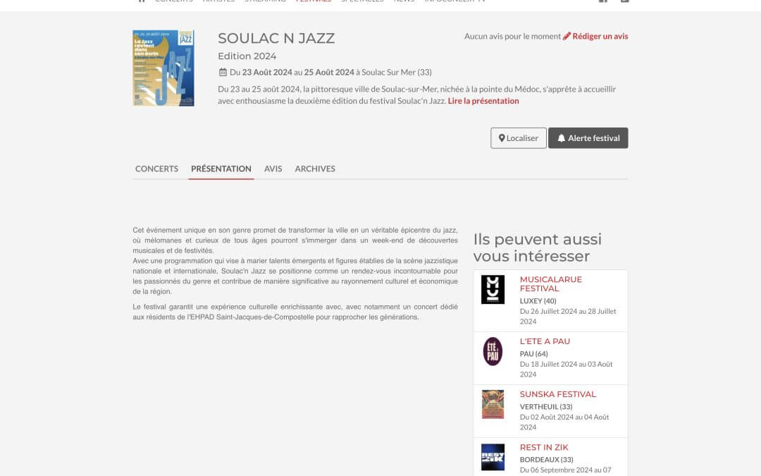 SOULAC’N JAZZ – Édition 2024