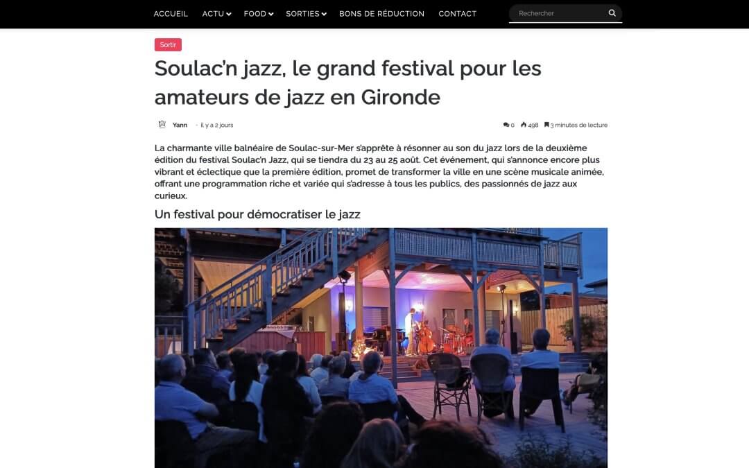 Soulac’n jazz, le grand festival pour les amateurs de jazz en Gironde