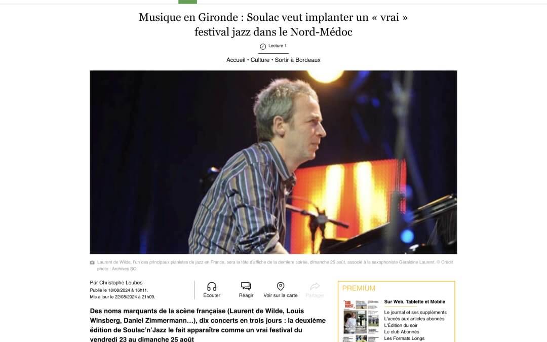 Musique en Gironde : Soulac veut implanter un « vrai » festival jazz dans le Nord-Médoc